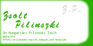 zsolt pilinszki business card